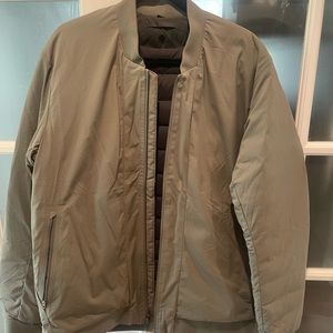 Lululemon Mens xl intermission bomber down jacket sage green like new